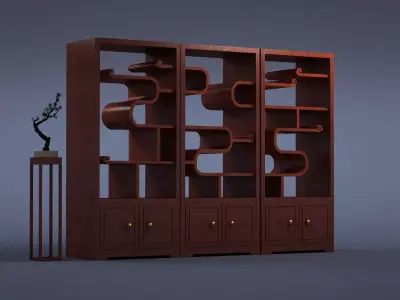 cabinet cabinet wardrobe sofa bed table bookshelve 3D model