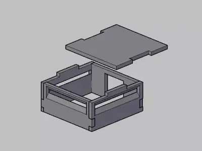 Simple Bunker 28mm wargames Free 3D model