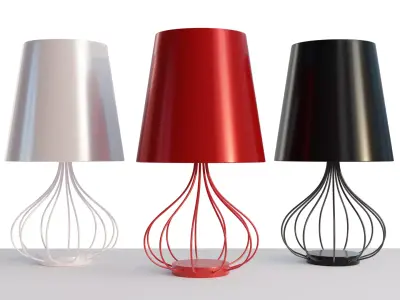 Modern lamps Three colors  Free 3D model