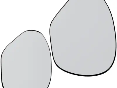 Wall Mirror Melia by Kasbah design 3D model