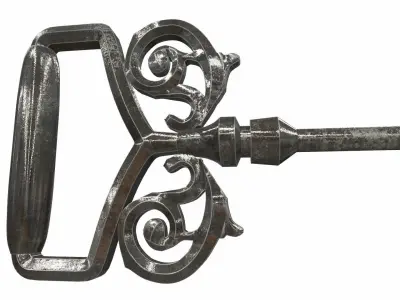 Ornamental key 1 3D model
