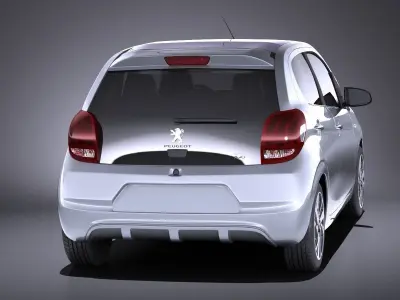 Peugeot 108 5-door 2017 VRAY 3D model