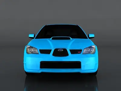 Subaru Impreza WRX STI Low-poly 3D model