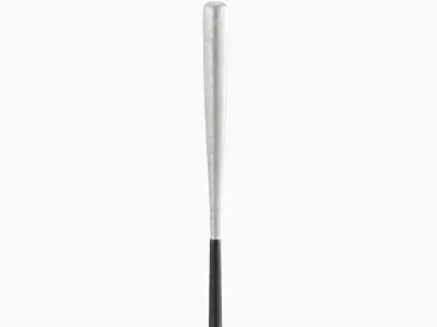 Steel Baseball Bat 04 Low-poly 3D model