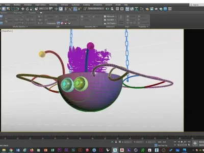 Butterfly Hanging Basket - Flowepot 3D print model
