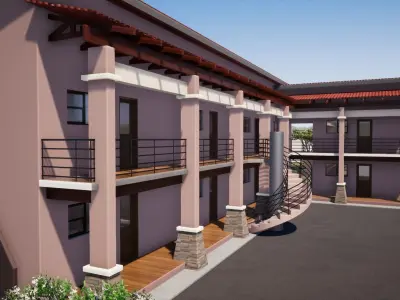 One Bedroom Flats 3D model