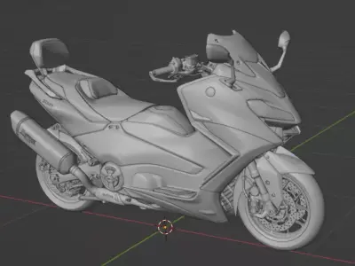 Yamaha T-max 2022 3D print model
