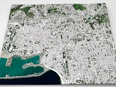 Cityscape Catania Sicily Italy 3D model
