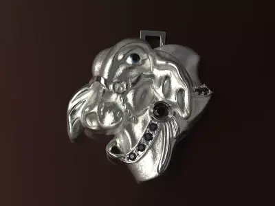 Bull Head Pendant - Dije Cebu 3D print model