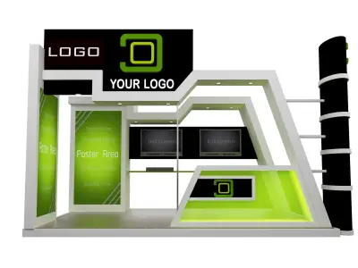  Booth Exhibition Stand a441b 3D model