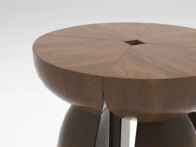 JiJu Side Table Low-poly 3D model