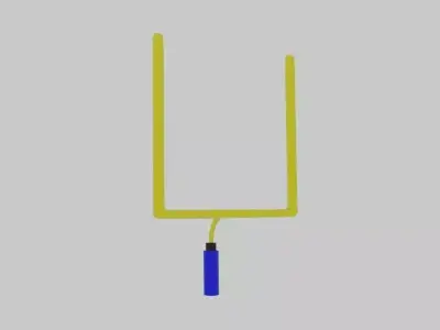  Superbowl Pole Low-poly 3D model