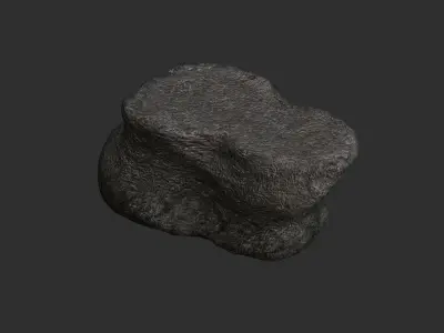Short Flat Rocks - Base Free low-poly 3D model