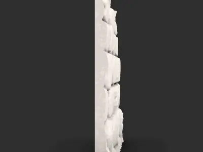 Stone Wall Entrance Frame 3D print model