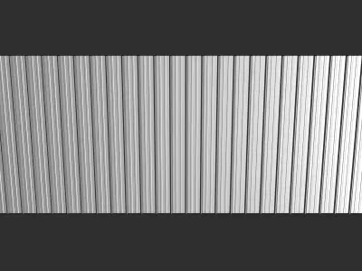 Metal sheet roofing 2401 3D model