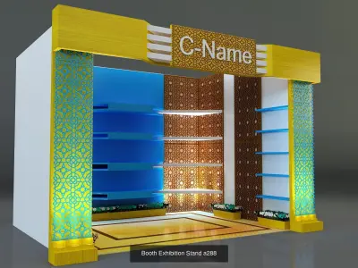 Booth Exhibition Stand G35 3D Model Collection