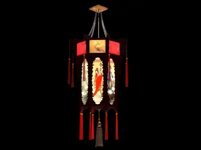 Chinese  palace lantern  3D model get