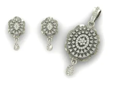 Pendant Necklace 3D print model 5