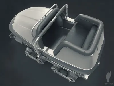 3D ROLLER COASTER CART 3D model