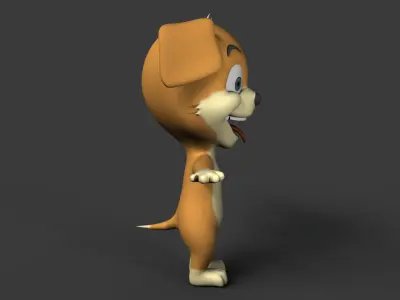 Puppy Low-poly 3D model