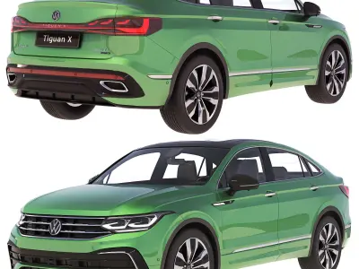 Volkswagen Tiguan X CN-spec 2021 3D model