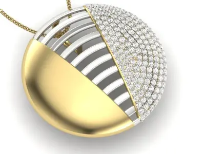 Women pendant 3D print model buy
