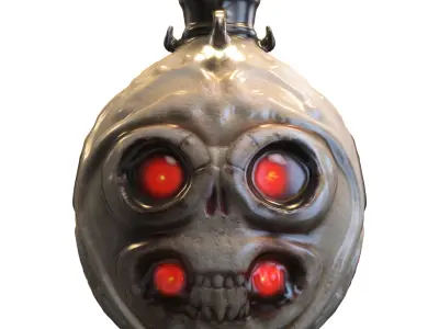 Demonic Soul Flask 3D model