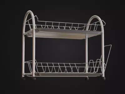 Dish drainer 01 Low-poly 3D model