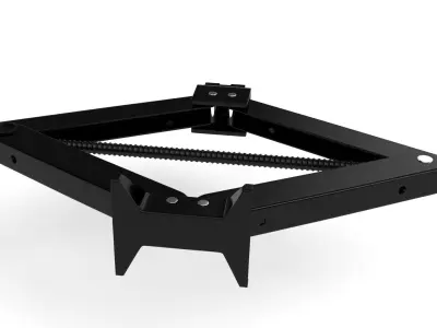 Black Car Jack 3D model