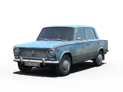 Pack of Ladas Low-poly 3D model