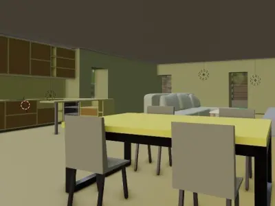 Country house for a family 3D model