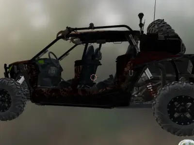 utv car 16 Low-poly 3D model
