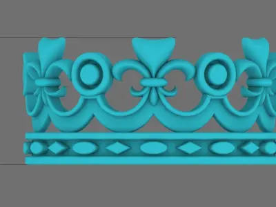 crown ring 3D print model