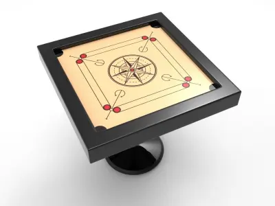 Carrom Board 3D model