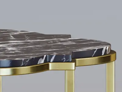  Quatrefoil accent table 3D model