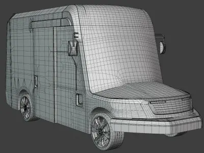 Oshkosh delivery van 3D model