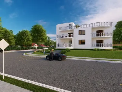 modern villa 3D model 4