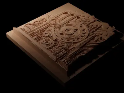 industrial CNC 3d Print High Relief Sand Casting 3D print model