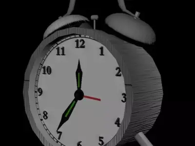 Clock alarm Free low-poly 3D model