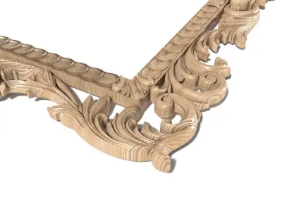 Frame-023 antique ornate frame 3D model