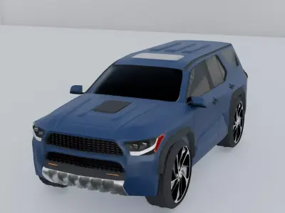 toyota 4runner trd pro Low-poly 3D model