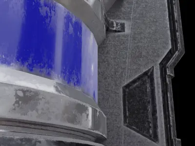 Spaceship Fuel Barrel 3D model