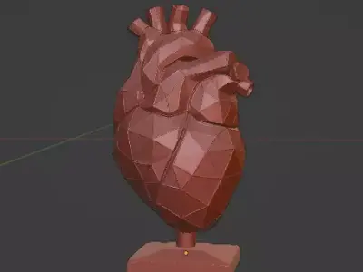 Minimalist Decorative Heart  3D Model for Printing 3D print model