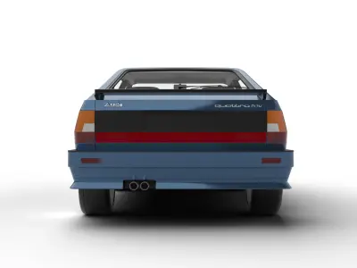 Audi Quattro UR 20v 1980 3d model 3D model