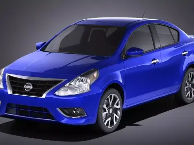 Nissan Versa Sedan 2017 VRAY 3D model