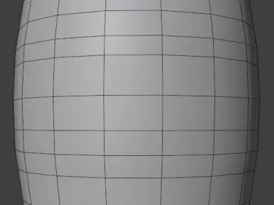 Simple Barrel Free low-poly 3D model