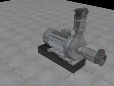 engine model pump 3D model