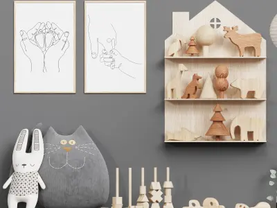 Children Toys Furniture 3D model