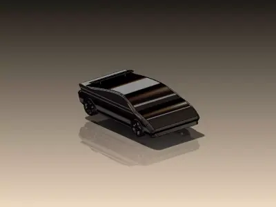 Sports car 3D model 3D print model