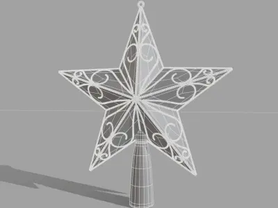 Tree topper Star  3D model